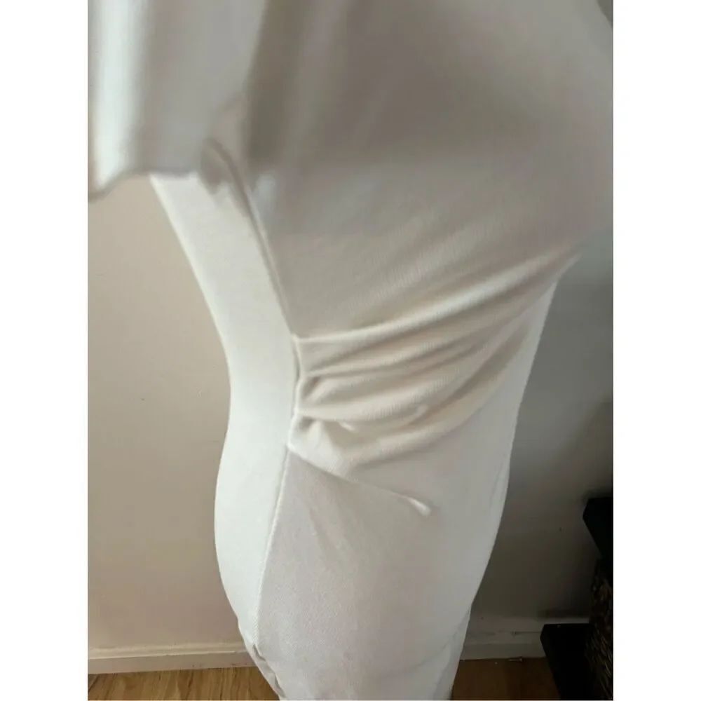 Zara white short sleeve tight dress size small - Picture 3 of 9